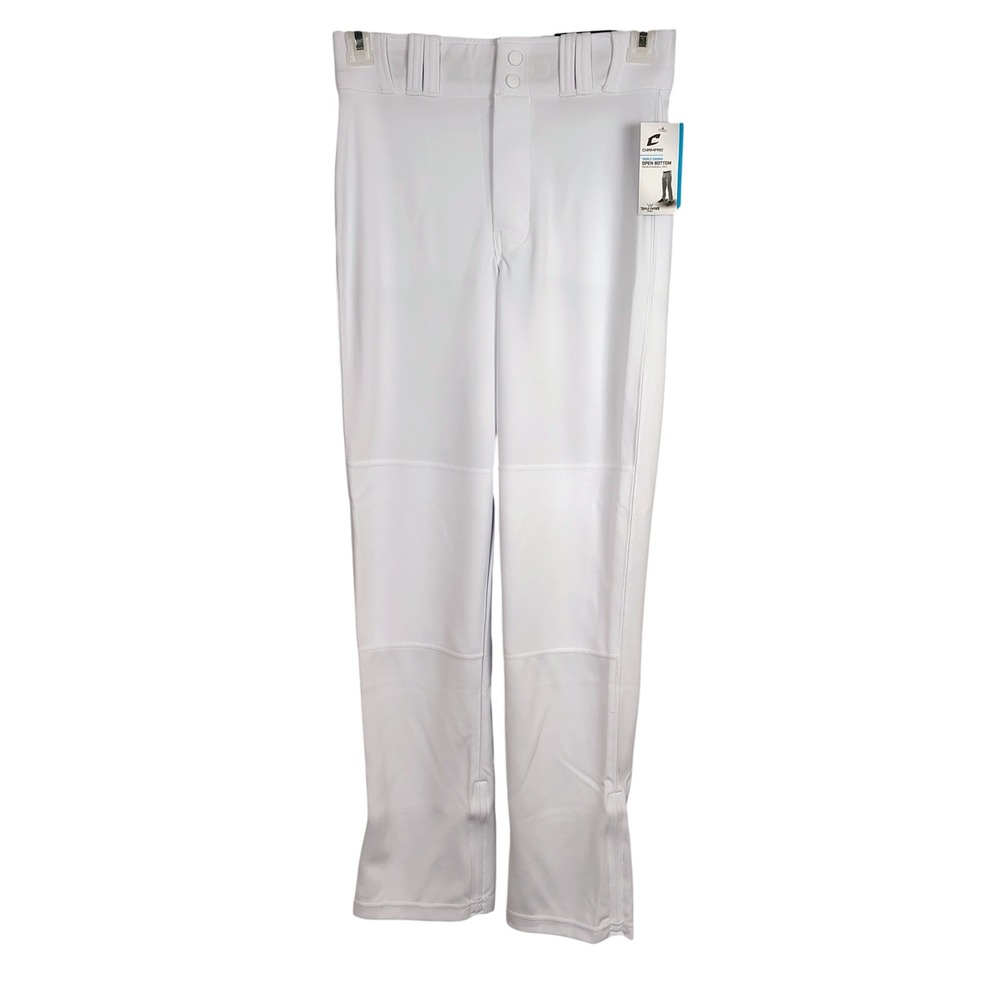 NWT Champro Youth XL Triple Crown‎ Open Bottom Baseball Pant White Sportswear